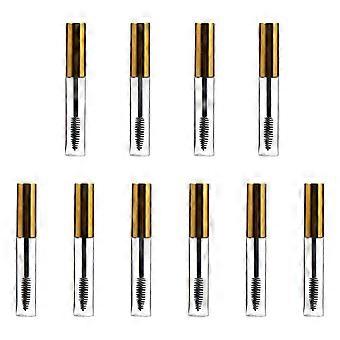 Mascara Tube Empty Bottles for Storage Use with Wand 10Pcs Golden Plastic