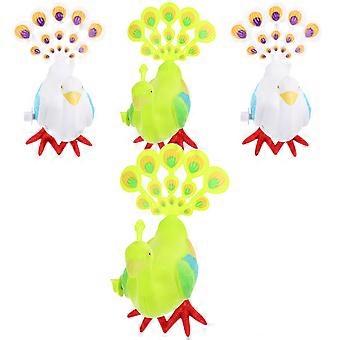 Conjunto de 4 Pavões de Corda para Crianças, Cores Sortidas, Material ABS