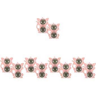 Pink Catnip Balls 10Pcs Indoor Cat Toy for Chewing and Playtime