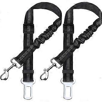 2 Pack Car Dog Safety Belt, with Shock Absorption and Adjustable Elastic Carabiner Dog Harness Superior Safety Harness for All Dogs and Cats