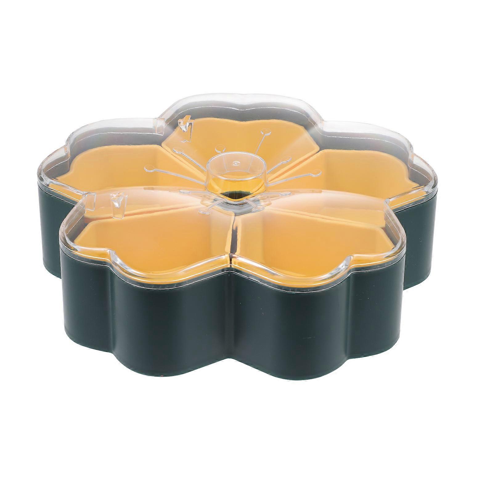 Rotatable Snacks Tray for Storage with Multi-Function Candy Box