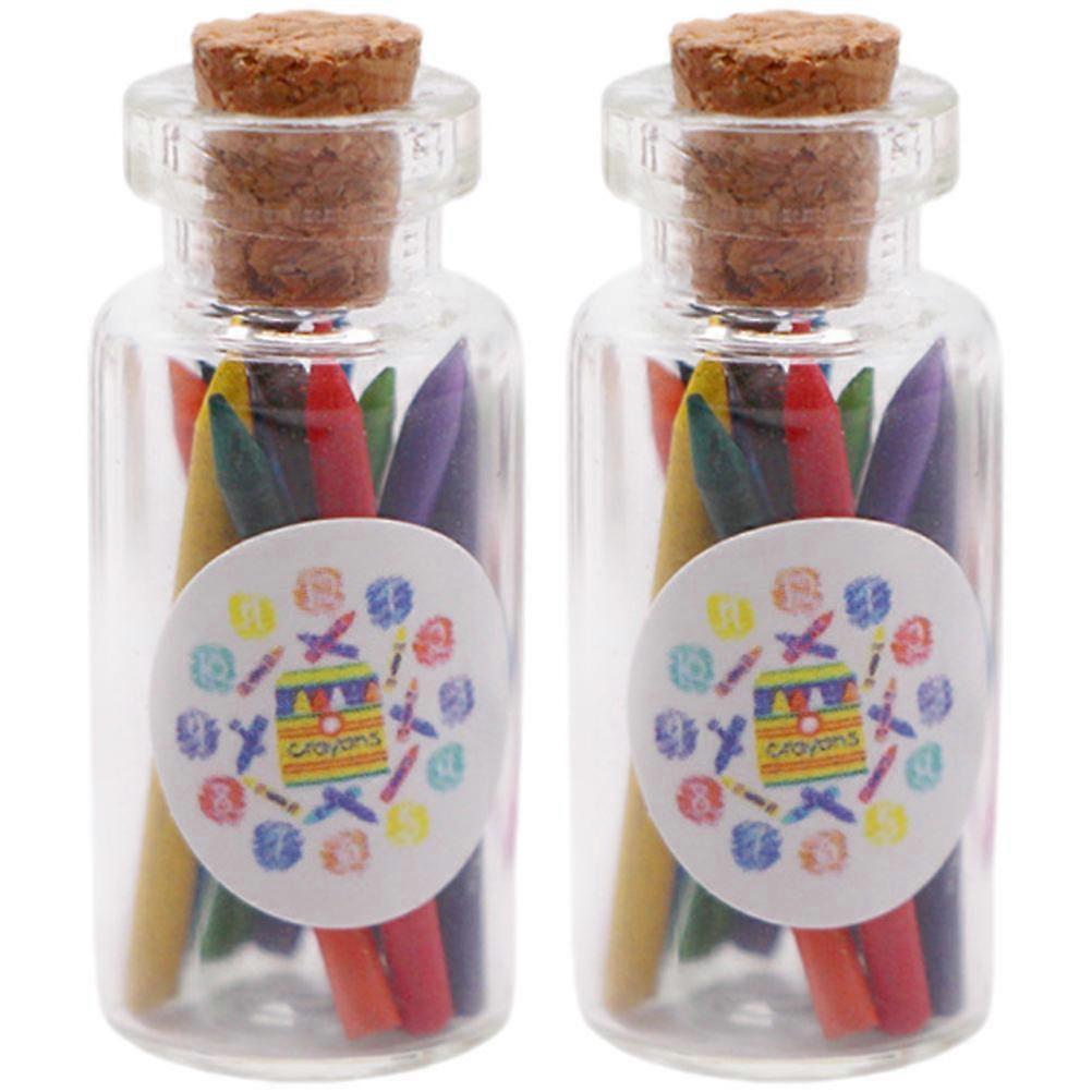 Mini-Buntstifte für Puppenhäuser, 2er-Set