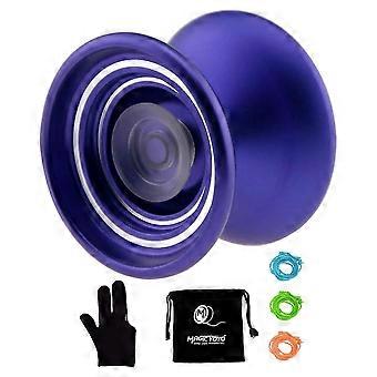 Responsive Metal Yoyo Professional Yoyo K7 For Beginners Kids With 3 Strings Gifts+bag+glove