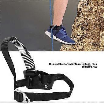 Pair Foot Ascender Left + Right-Rope Climbing Device Adjustable Leg Strap Self-Locking Safety Foot Grab