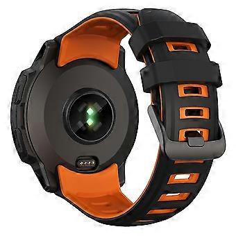 Til Garmin Instinct 2X Silikone Urrem Udskiftning Armbånd + Orange