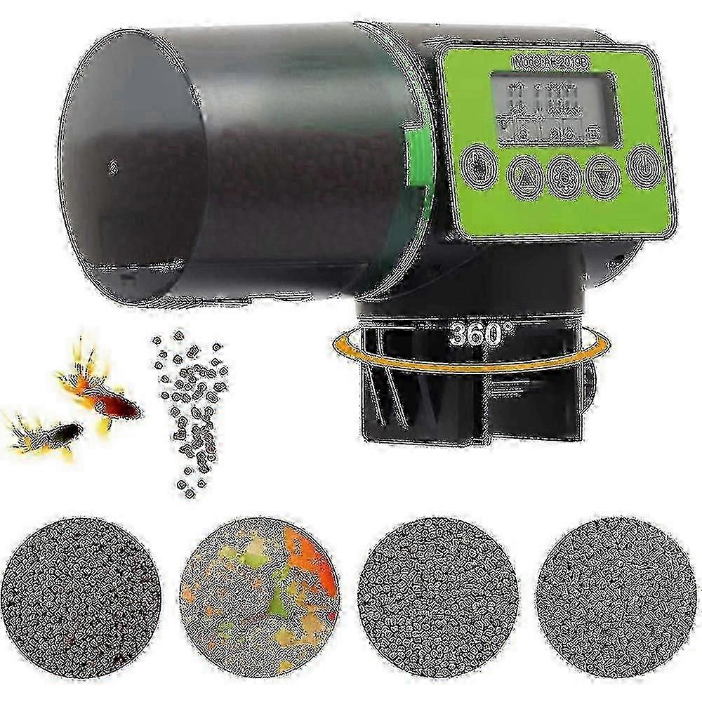 KF Aquarium Fish Feeder with Rechargeable Timer and USB CableWHBYV