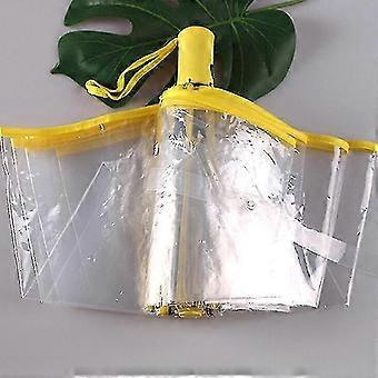 Transparent Folding Umbrella Auto Open Windproof Compact compatible with Rain & Sun