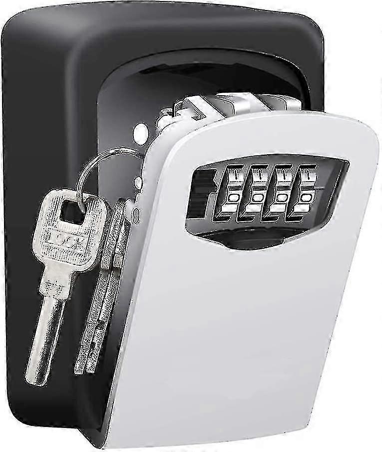 4-Digit Combination Secure Key Storage Lock Box, For Home and Garage Use