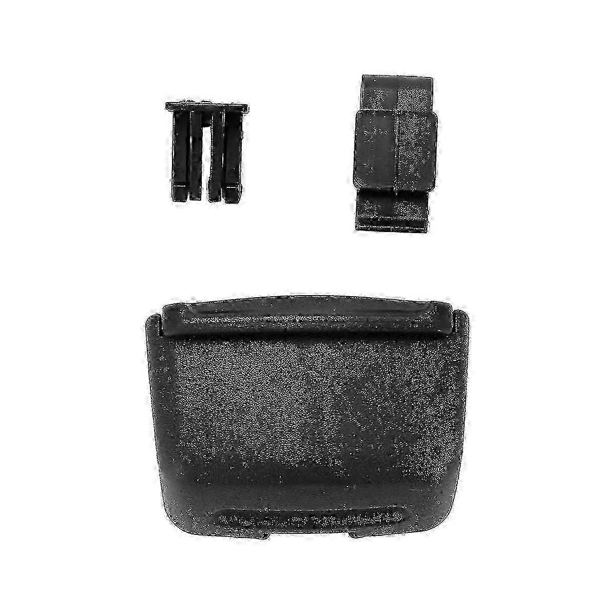 Car black plastic rectangular blue LED ashtray holder