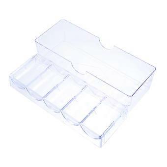 Mahjong Chip Storage Box with Secure SnapOn Lid, 100Piece Durable Organizer for Game Night