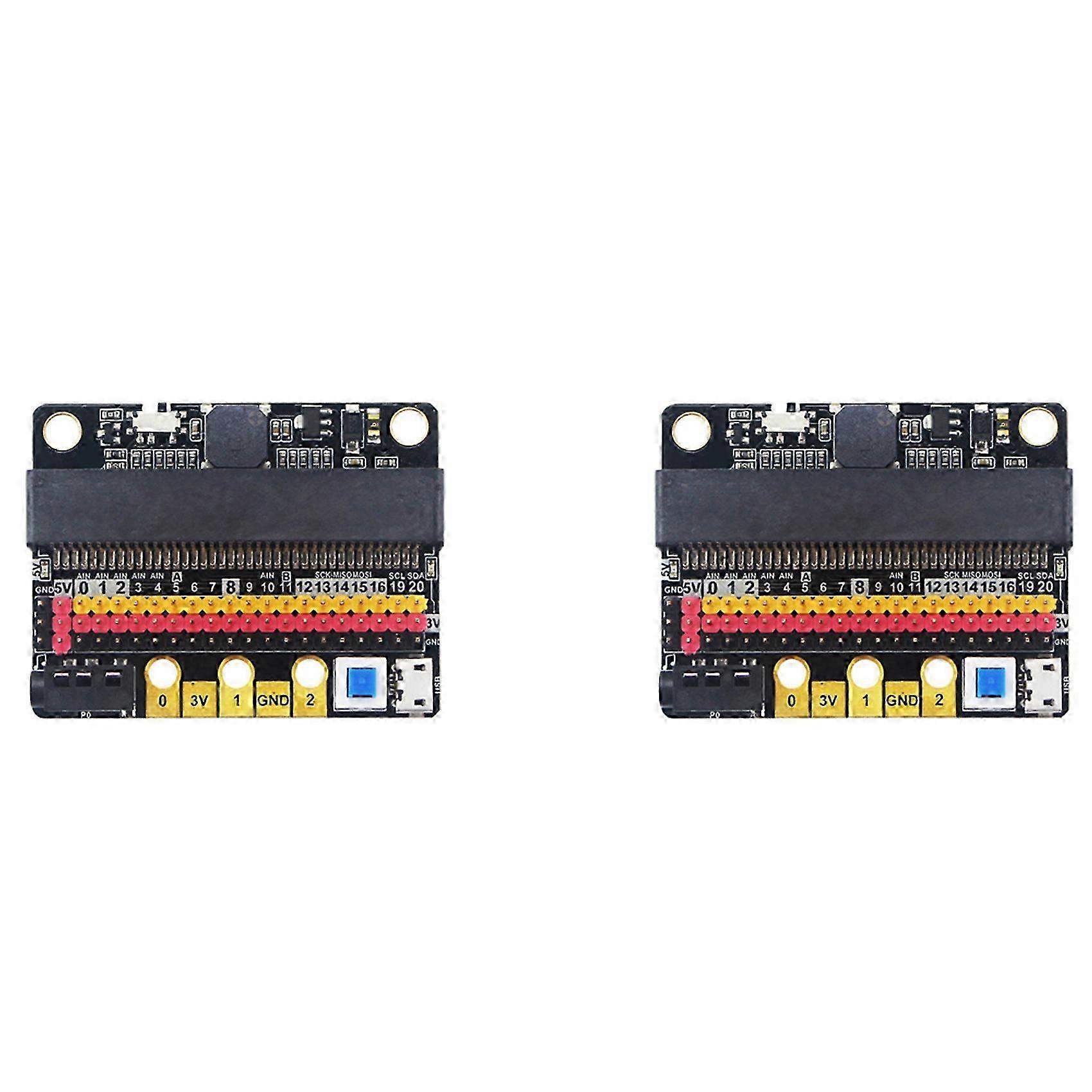 2X compatible with Microbit Expansion Board IO BIT V2.0 Micro:Bit Horizontal Adapter Plate