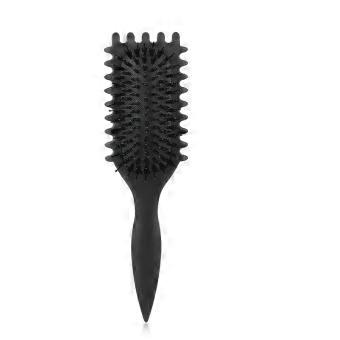 Detangling Brush for Curly Hair with CurlDefining Flexible Teeth, FrizzReducing TPR Handle, Onyx 1Pack