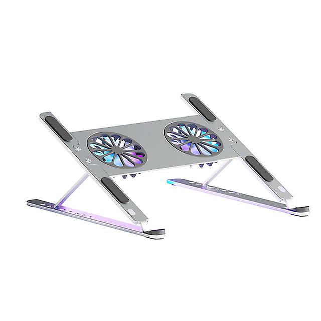 RGB Light Laptop Stand With Cooling Fan For IPad Tablet Bracket