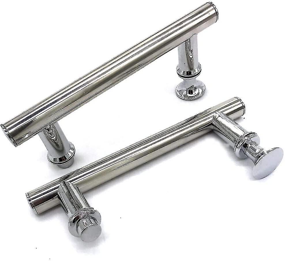 2 Pcs 145mm (14.5cm) Chrome Abs Shower Door Handle, Hole To Hole
