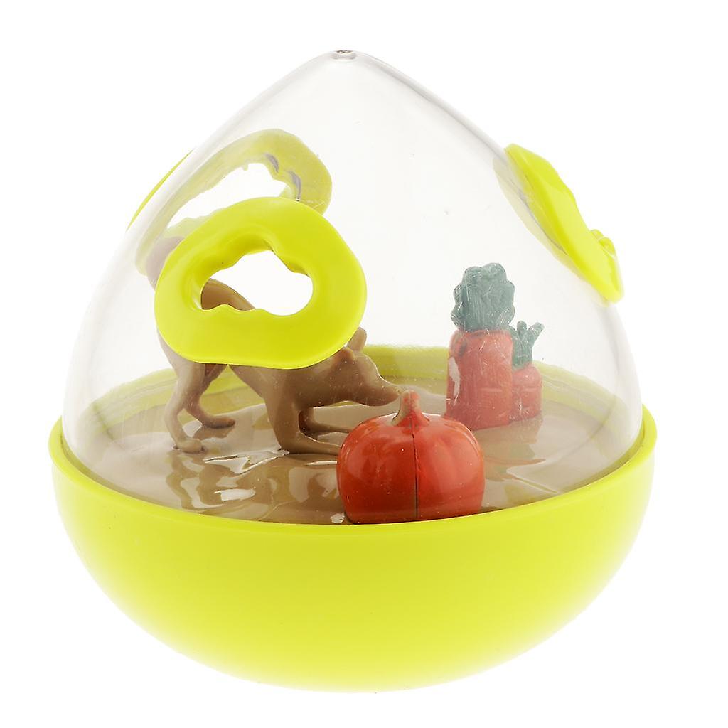 新しいペット猫タンブラーおもちゃキティインタラクティブおもちゃプラスチックフードディスペンサーグリーン