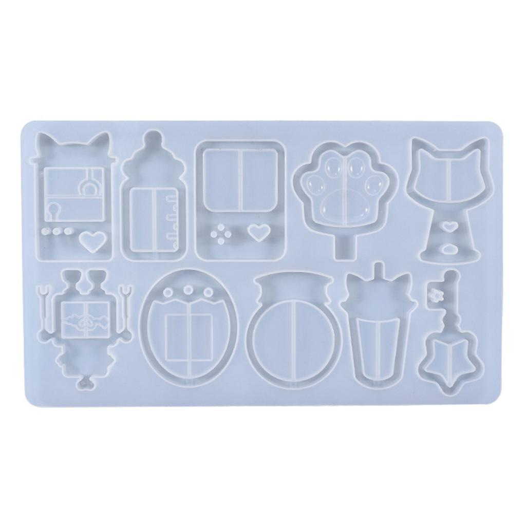 Quicksand Keychain Pendant Silicone Mould Handmade Quicksand Epoxy Resin Mold