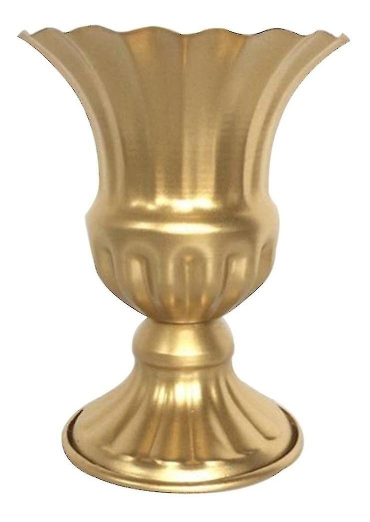 אגרטל פרחים רטרו מתכתי אלגנטי רטרו אגרטל פרחים מתכתי(זהב)(1pcs)