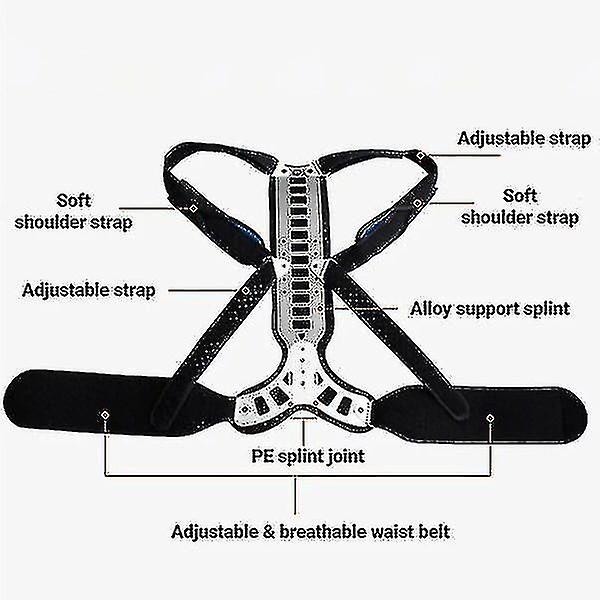 Posture Corrector For Hunched Back, Kyphosis And Vertebral Compression