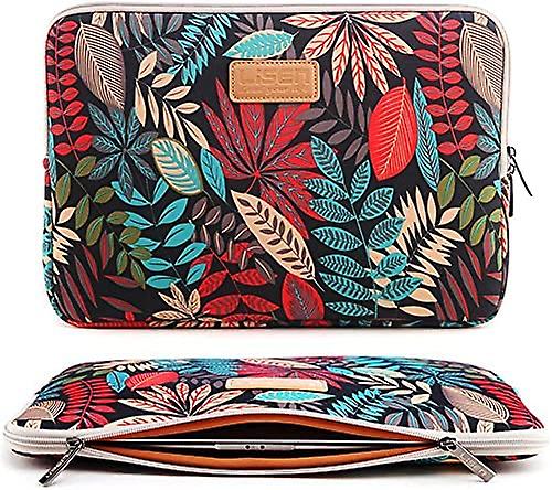Srotek 13.3 Inch Laptop Case Suitable For Acer/asus/dell/ipad Pro/lenovo/macbook Pro/macbook Air/women Laptop Sleeve With Colorful Leaf Print Pattern