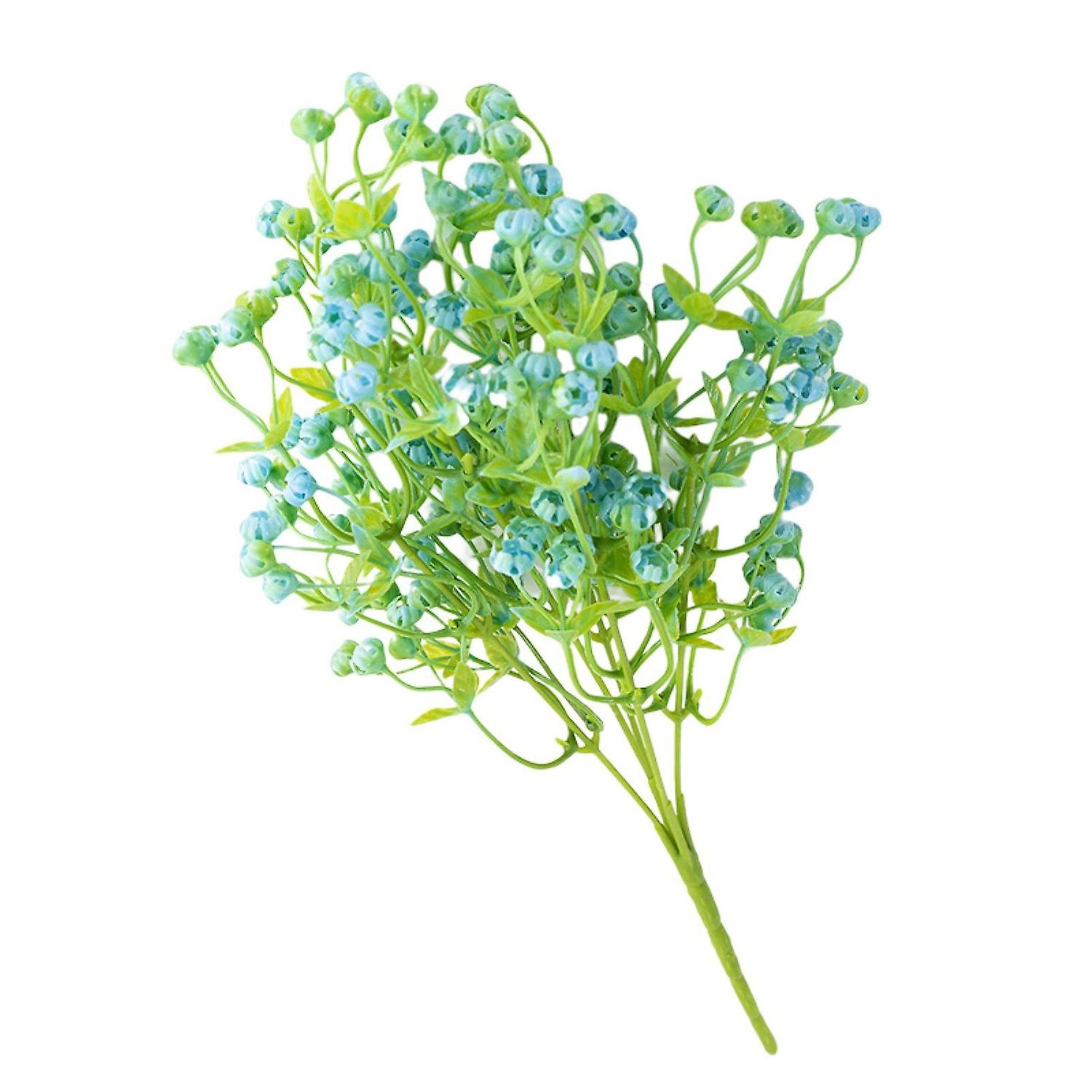 1 ענף פרח מלאכותי מגע פלסטיק 5 מזלגות 150 ראשים סימולציה זר גבס עיצוב הבית