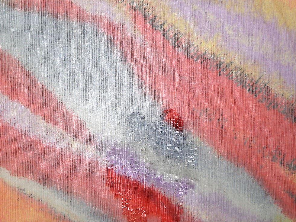 Minerva Rainbow Organza Fabric Red & Lilac - per metre