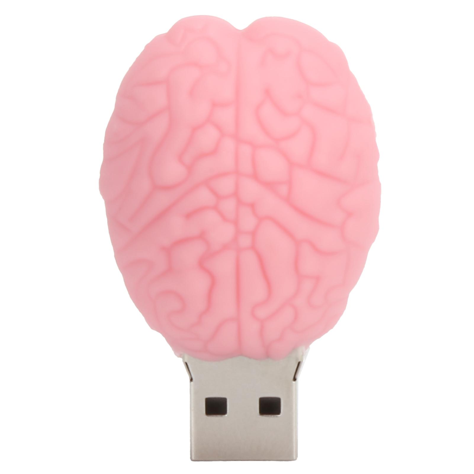Memory Stick 2.0 USB Flash Drive Pendrive Computer Data Storage Cartoon Brain Doll Pink32GB
