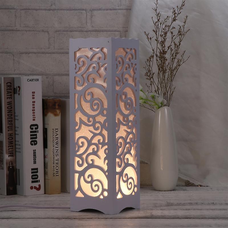 Simple Modern Hollow Carved Creative Energy-saving LED Night Light Bedroom Study Decorative Table