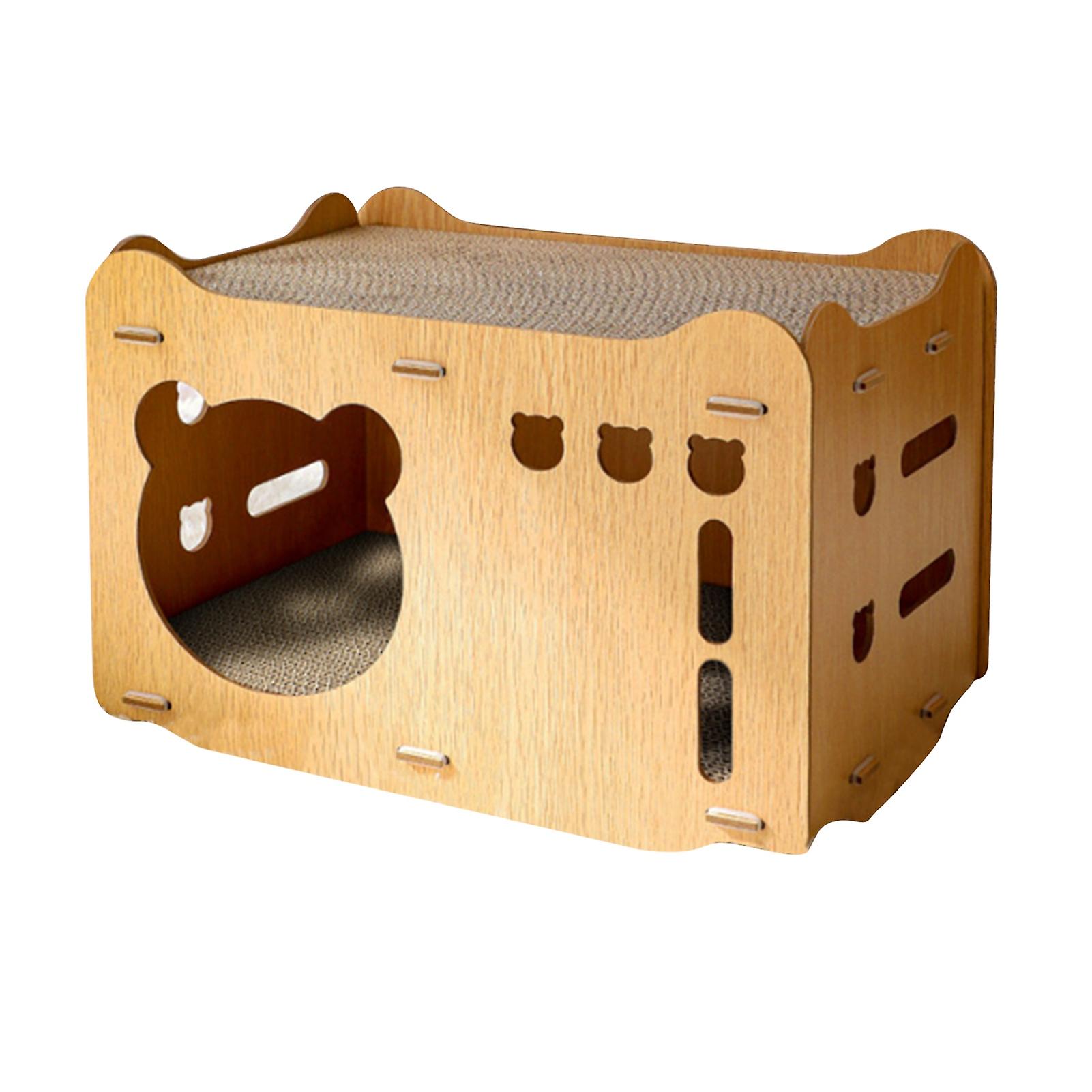 Cat Scratcher Hideout Double Layer Stackable with 2 Pads
