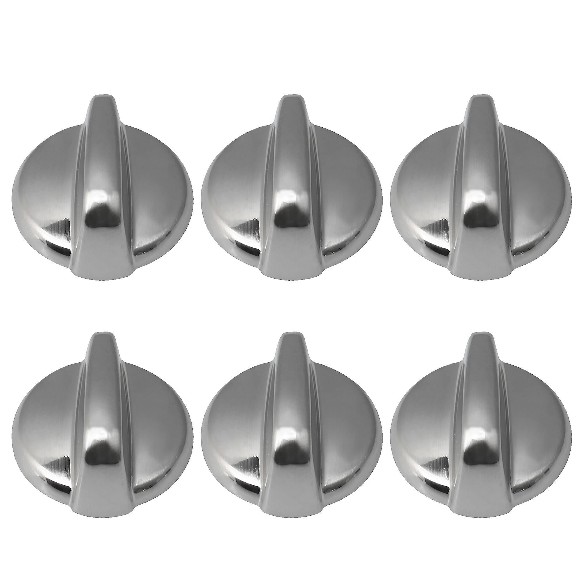 6PCS Electroplate Range Cooktop Knobs Kitchen Parts WB03T10284 EA2321076
