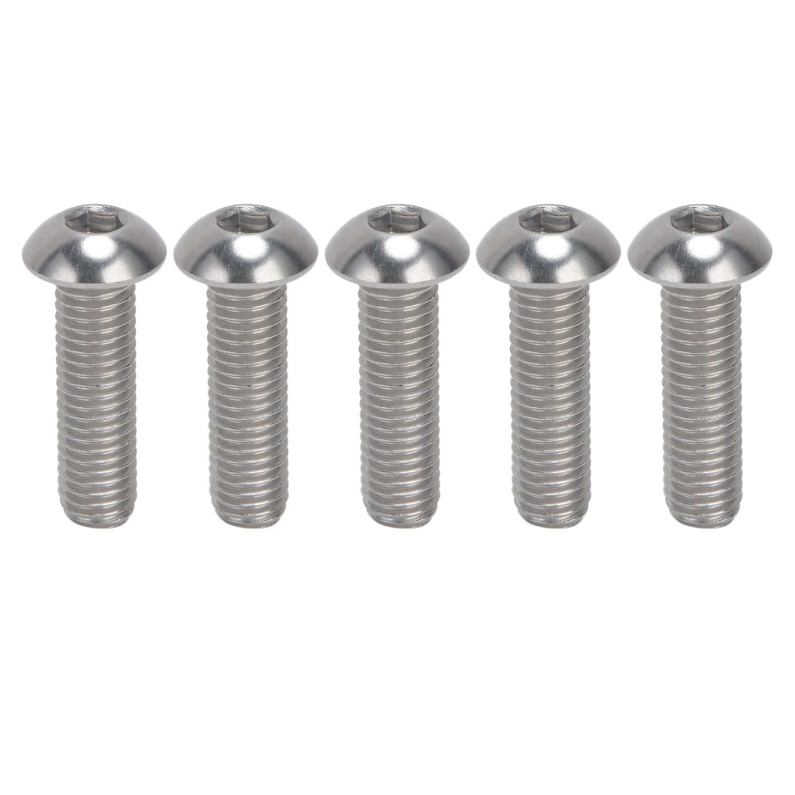 30Pcs M10x1.5 Hex Socket Button Head Screws A2 Stainless Steel