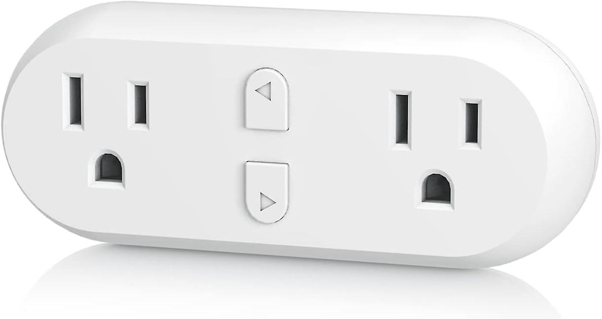Smart Plug , WiFi&Bluetooth Outlet Extender Dual Socket Plugs Works
