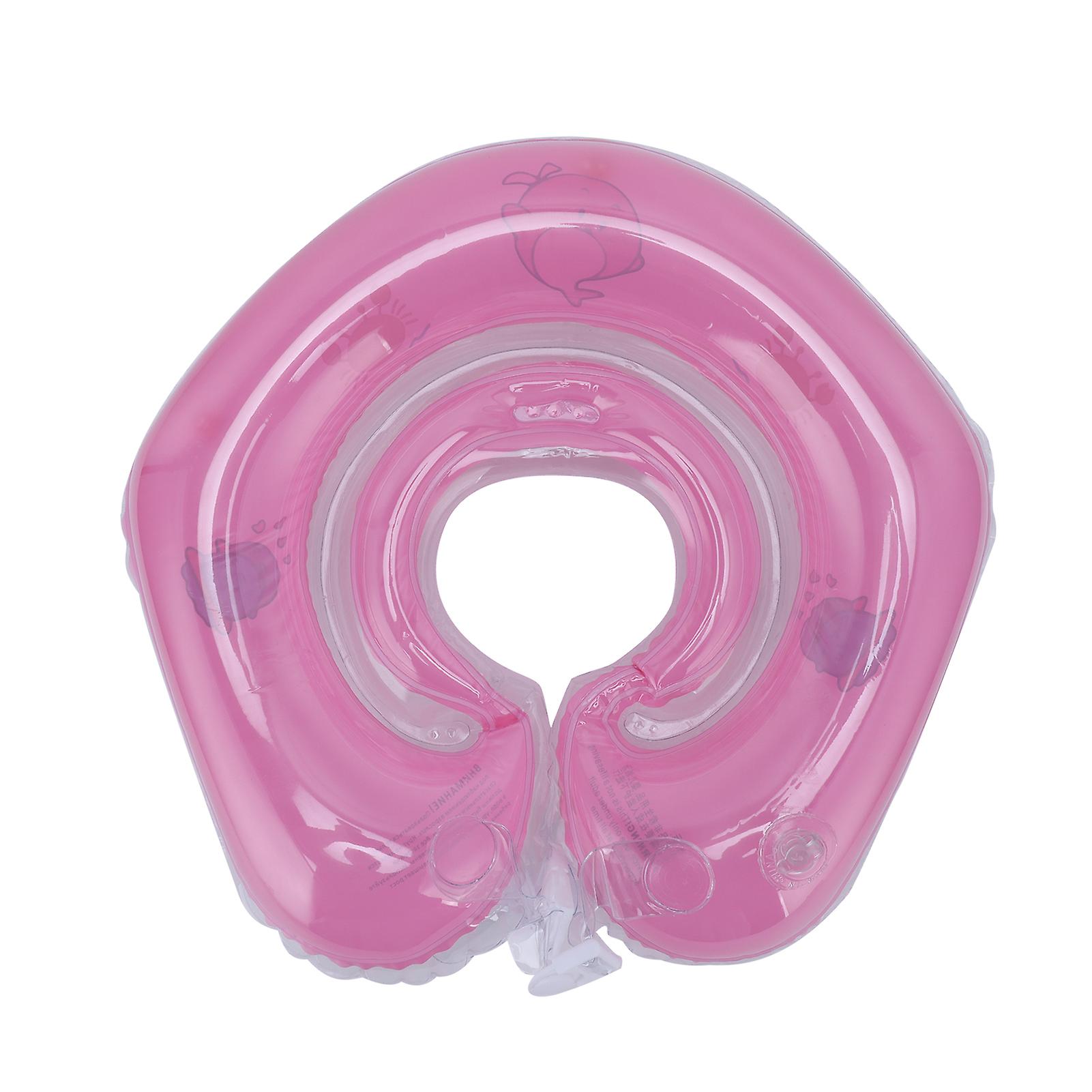 Newborn Inflatable Swim Ring Baby Pool Toy for 0-18 Months Pink