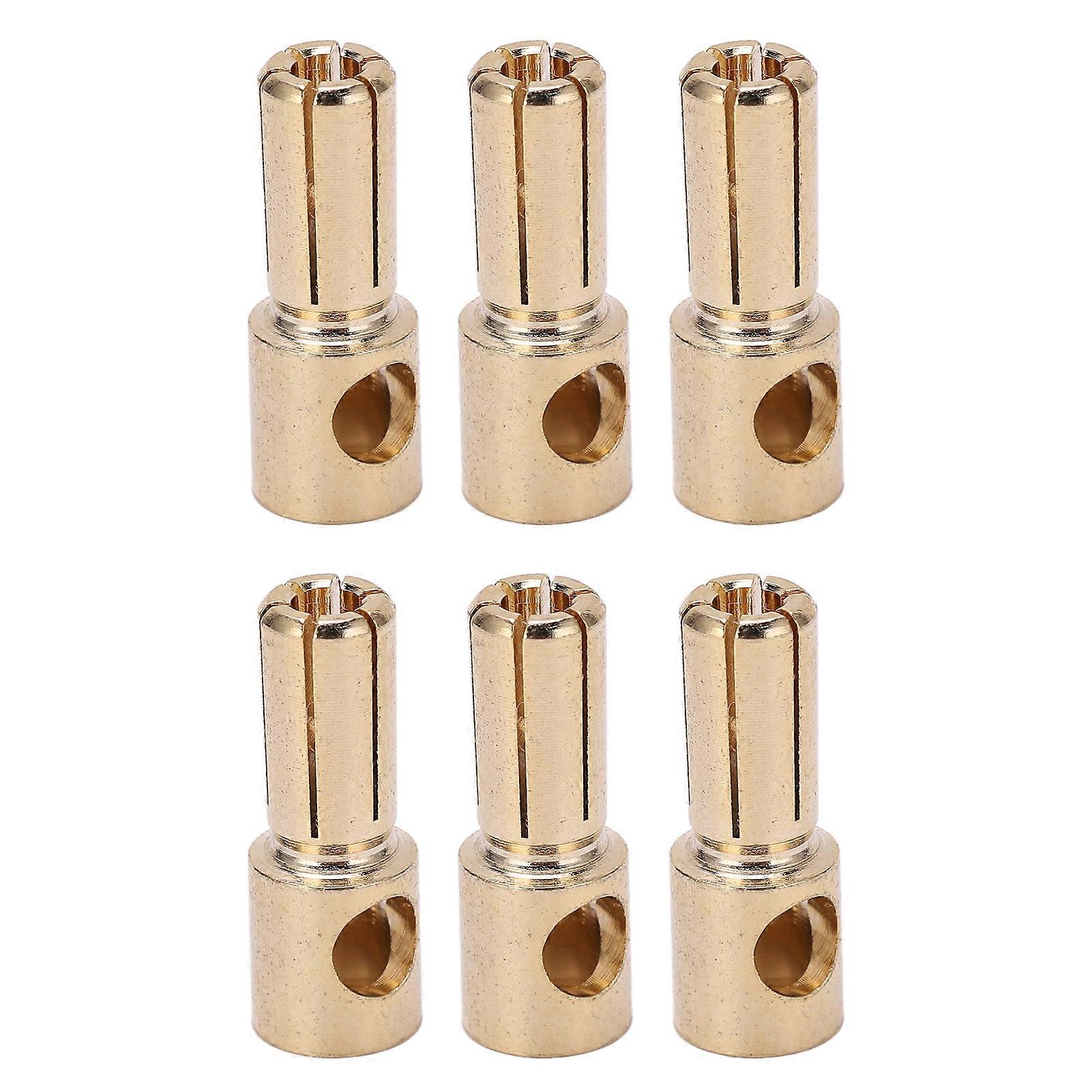 10Pcs Banana Plug Good Transmission Performance CNC Technology Anti Oxidation High Accuracy DIY Banana Plug Connectors