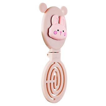 Portable Folding Mirror Comb Smooth Hair Comb Convenient Travel Mirrors