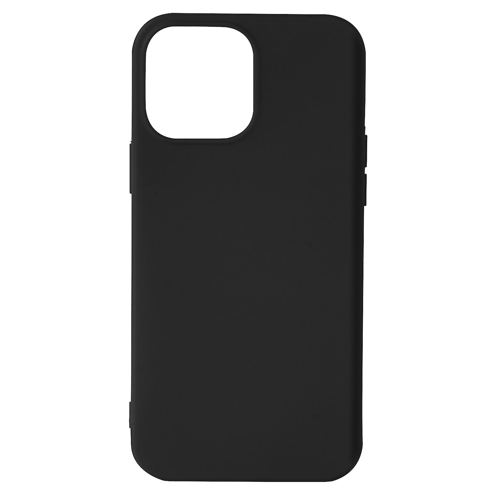 Coque iPhone 13 Pro Silicone Semi-rigide Finition Soft-touch noir