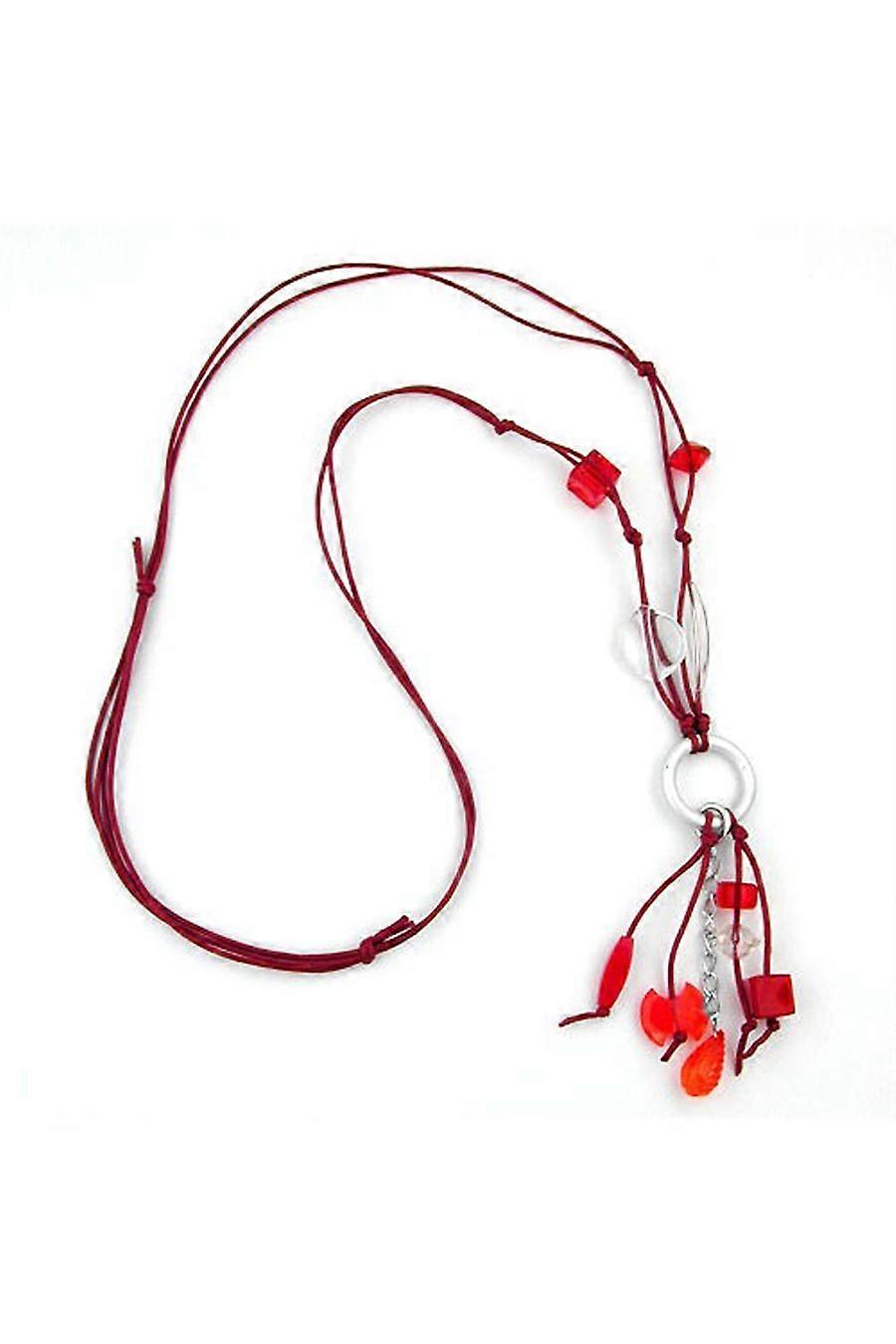 Necklace Red Beads - Gl02783