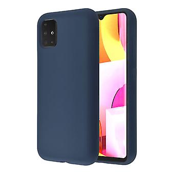 HATOLY Samsung Galaxy A40 Silicone Case - Soft Matte Case Liquid Cover Blue