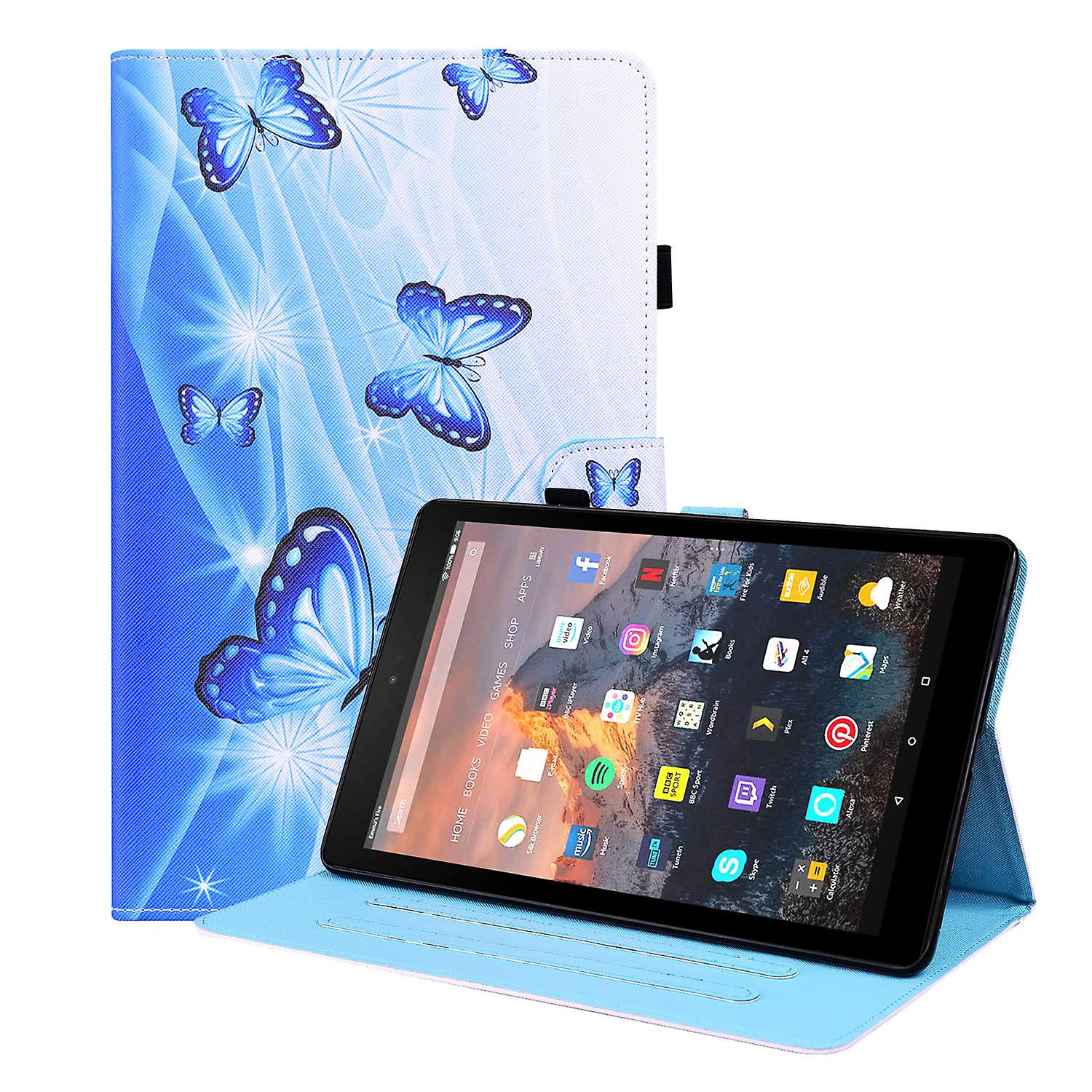 Για το Amazon Fire Hd8 2015/2016/2017/2018 Release με βάση μολυβιού Auto Sleep / Wake Function PU Leather Smart Cover