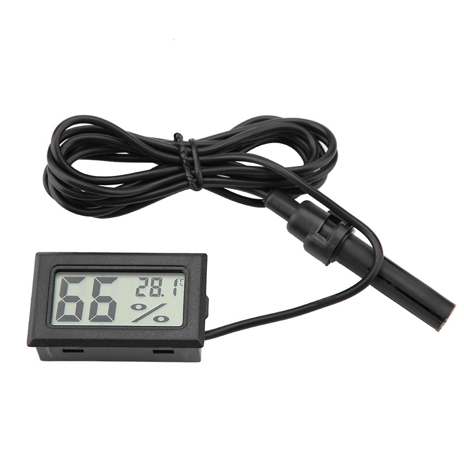 Embedded Mini LCD Thermometer Hygrometer Humidity Temperature Monitor with External Probe