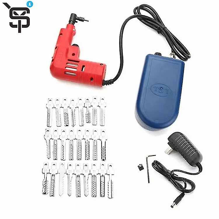 High Quality Electric Lock Pick Gun 25 Pins Lock Pick Tools Dimple Lock Bump Locksmith Tool Set