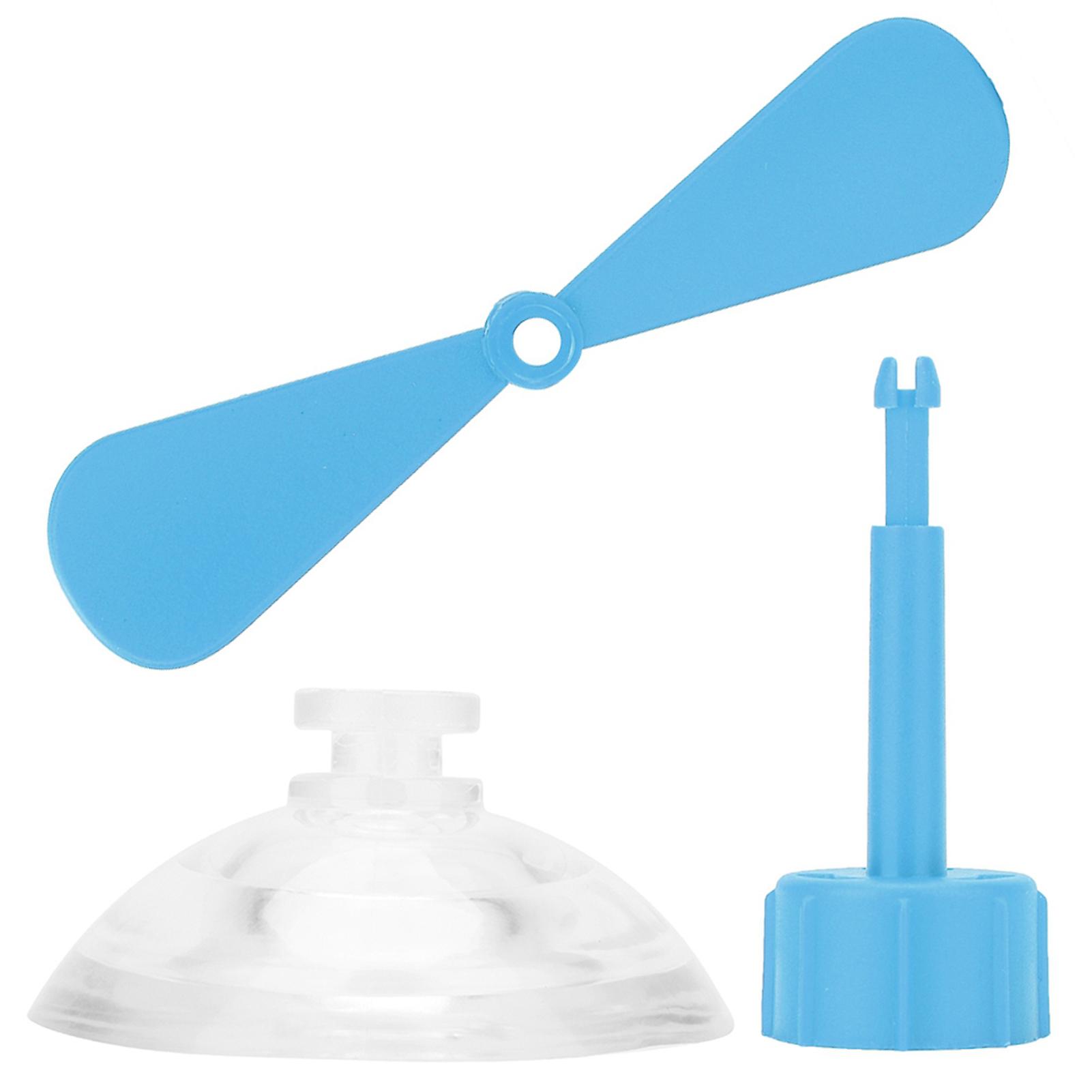 Decorative Blue Helmet Propeller - Suction Cup Rubber and Plastic Design