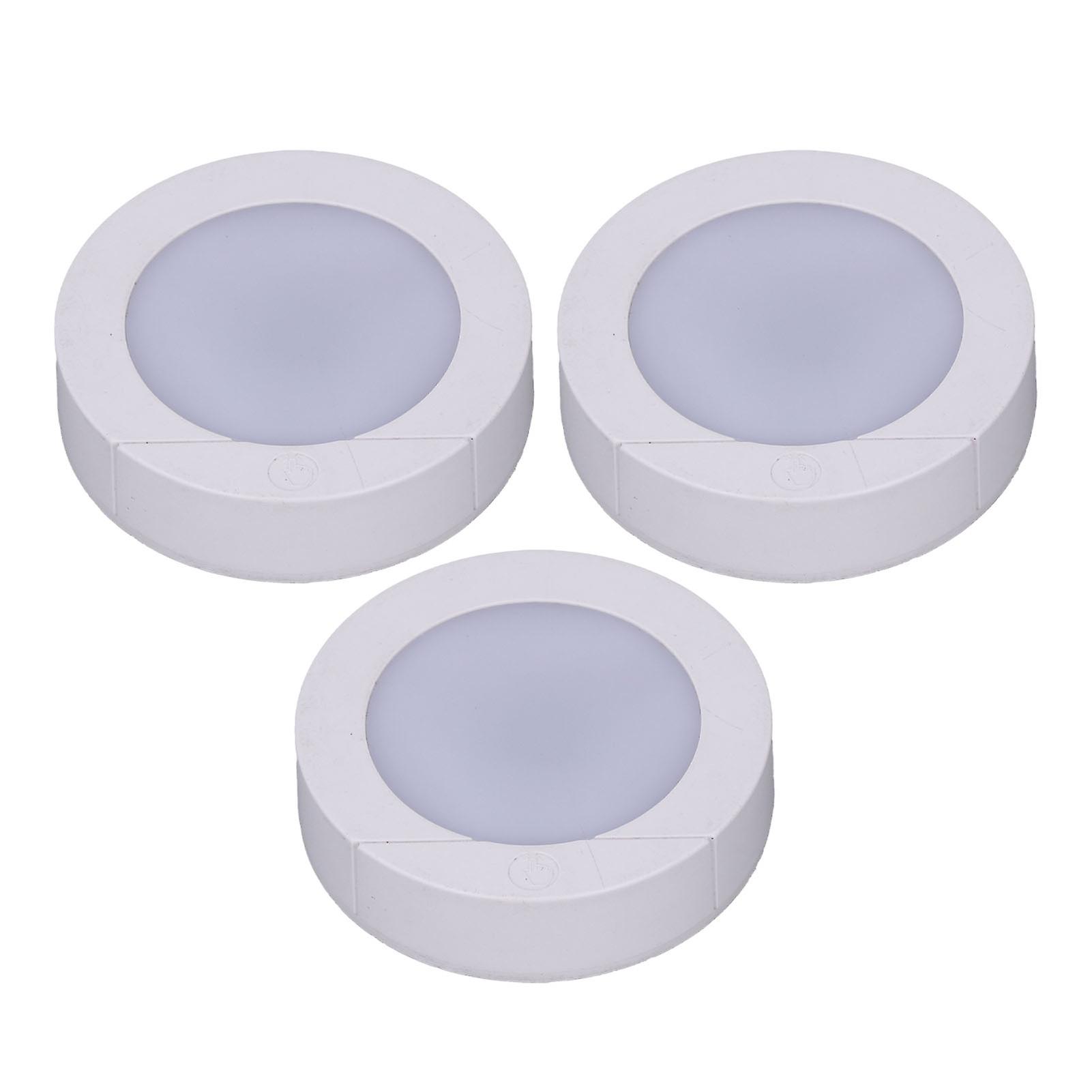 3Pcs LED Closet Lights Touch Control Battery Powered Super Bright Under Cabinet Lights for Home Office Hotel
