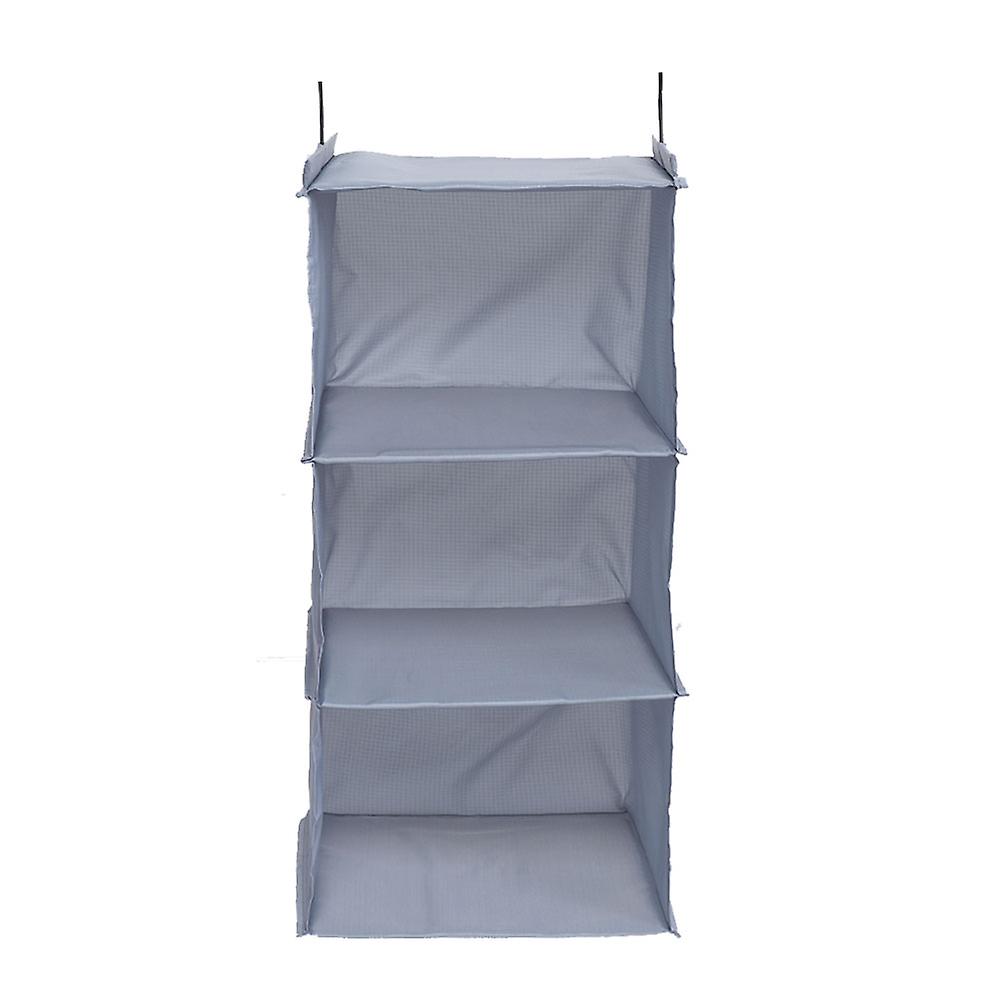 Washable Non-Woven Fabric Closet Organizer, Foldable Storage Shelves With Three Layers Design, Hanging Closet Organizer For Maximizing Space