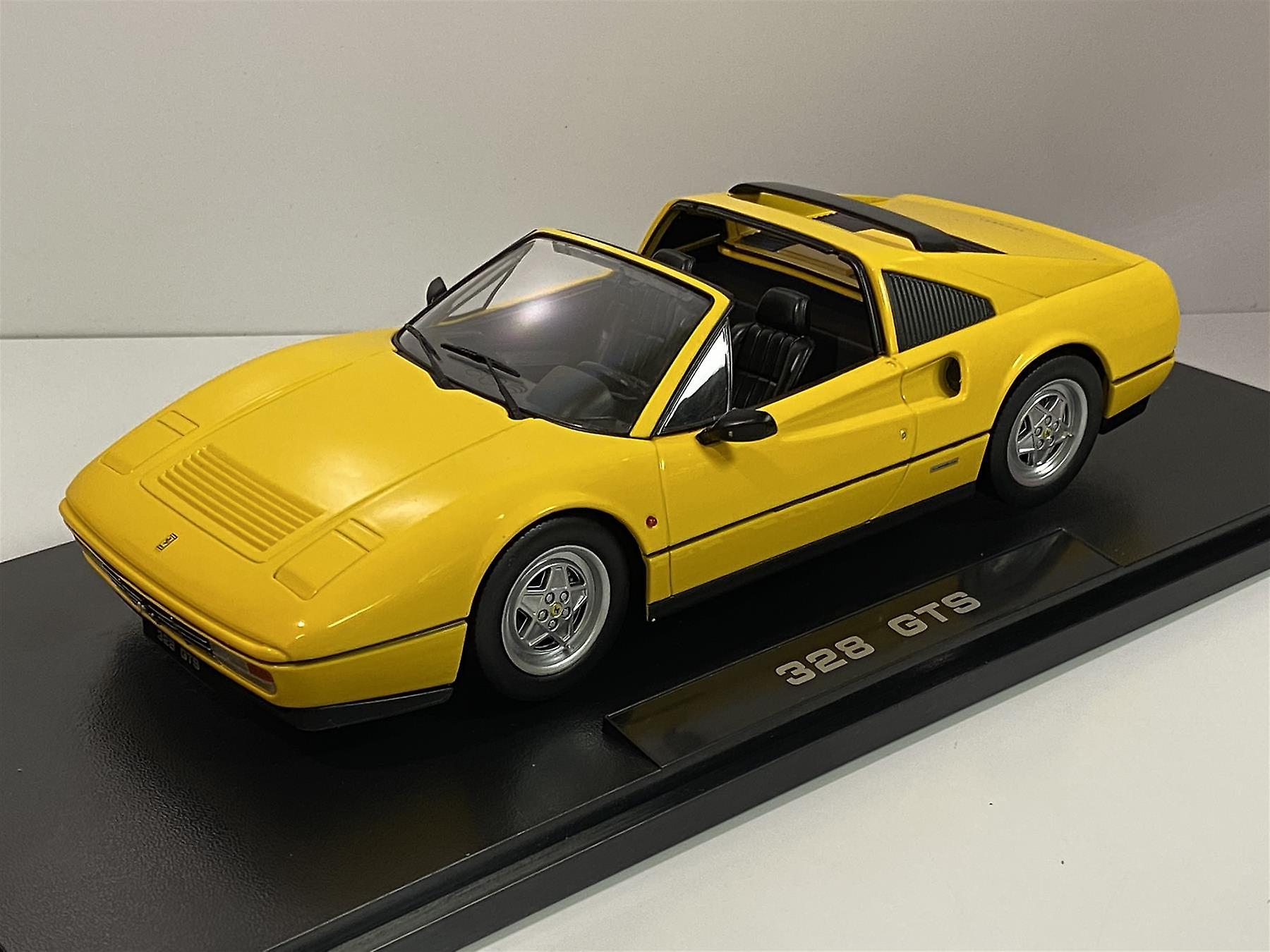 1985 Ferrari 328 GTS Yellow 1:18 Scale KK Scale 180552