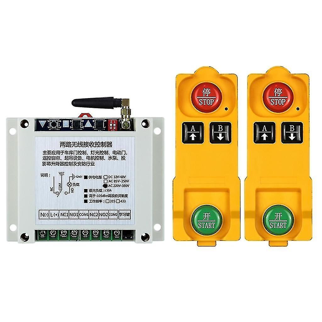 AC220V ~ 380V trådløs fjernbetjening switch relæ RF sender 315/433MHZ