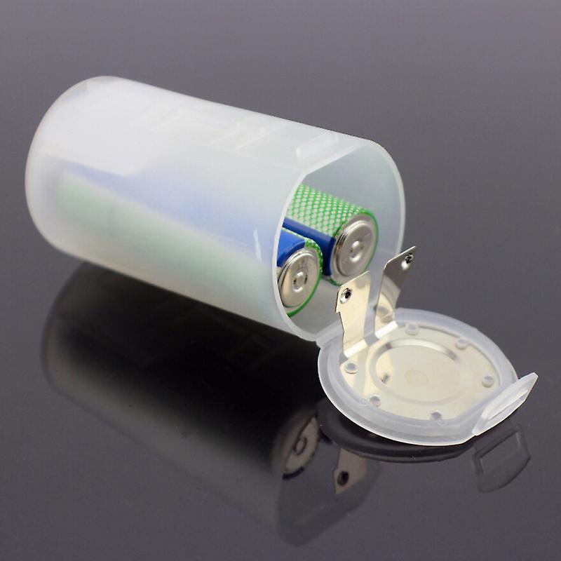 2 Pcs/Set AA to D Converter Battery Case Adapter Box