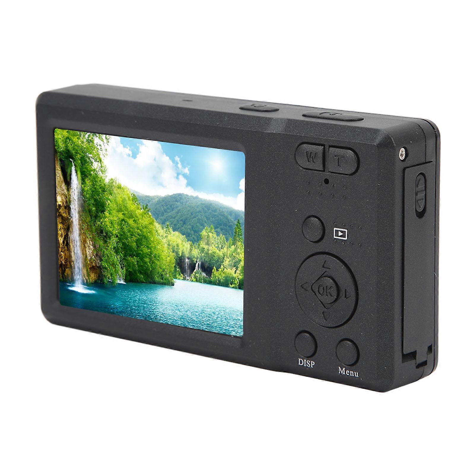 56MP 4K Digital Camera 2.7inch 20X Digital Zoom Autofocus Small Camera with Built In Flash Black 
