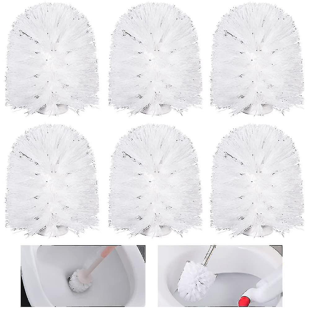 6 ראשי מברשת אסלה חלופיים, בורג קל על ראש מברשת אסלה