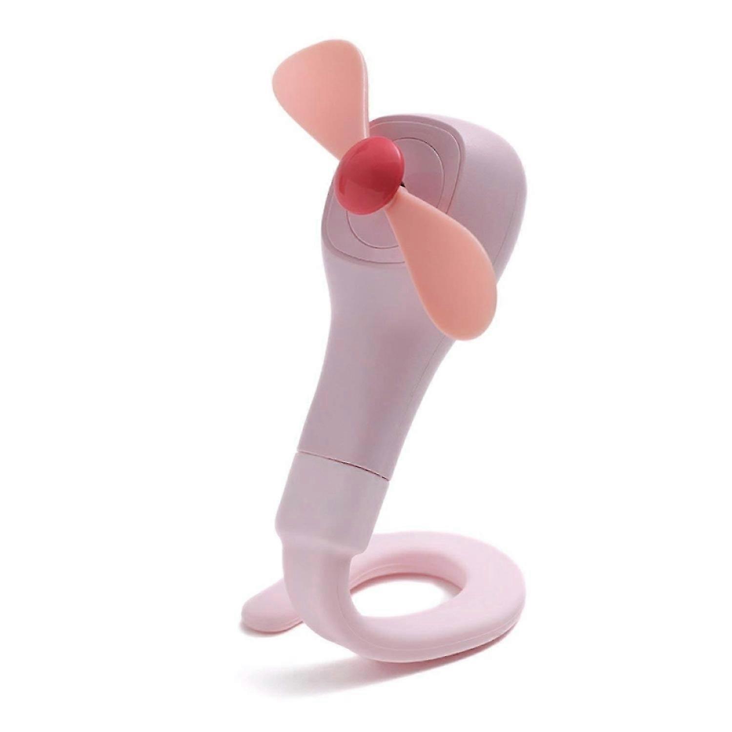 Mini Rechargeable USB Clip-On Fan (Pink)