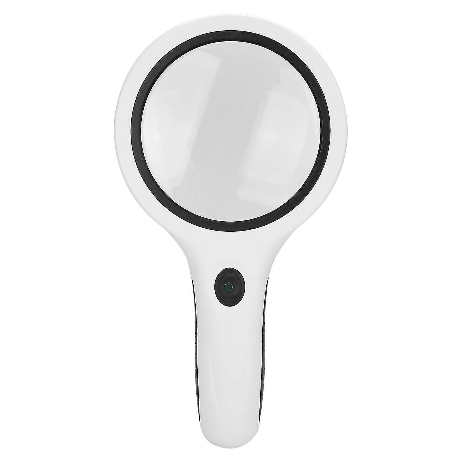 18led Warm Cold Light Adjustable Magnifier Double Layer Lens Reading Magnifying Glass